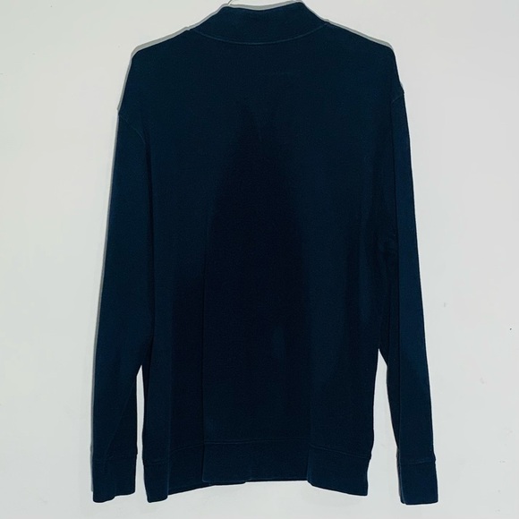 Lands’ End Men’s Navy Half-Zip Pullover SZ XL - Picture 4 of 9